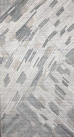 Безворсовый ковёр из вискозы Canary Abstract ZR-279 серый с бежевым, 140&times;200 см ZR-279 Silver L.Blue фото