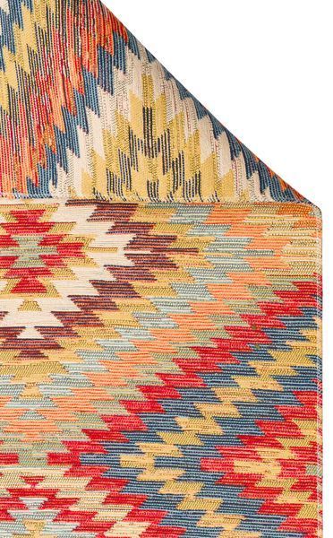 Безворсовый хлопковый ковёр Canary Reed 07 красный/оранжевый, 120&times;180 см CNR-1706 фото
