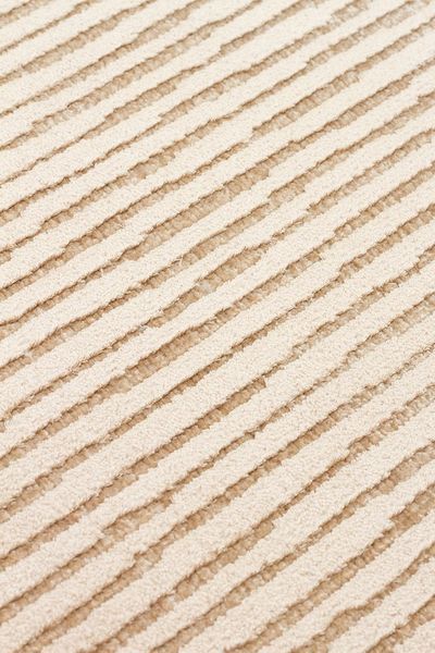 Безворсовый ковёр из вискозы Canary Iceberg Stripe золотой, 200&times;300 см CNR-1853 фото