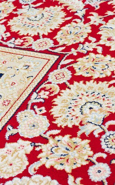 Безворсовый ковёр из вискозы Canary Baron BR 03 красный с молочным, 240&times;340 см BR 03 Cream Red фото