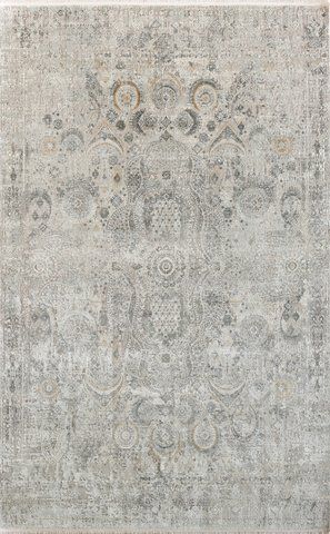 Безворсовый бамбуковый ковёр Canary Lino 09 серый, 240&times;340 см LN 09 Cream Grey фото