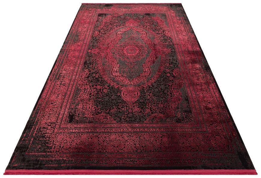 Ковер Canary Amber AMB 01 Antrasit Burgundy 80*150 AMB 01 Antrasit Burgundy фото