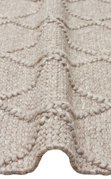 Безворсовый шерстяной ковёр Canary Yarn Diamond коричневый, 200&times;300 см Diamond-Brown фото