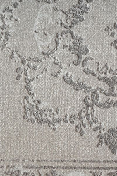 Пухнастий килим Canary Flax 4407 ROSIN сірий з молочним, 80&times;150 см CNR-996 фото