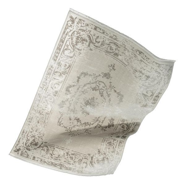 Пухнастий килим Canary Flax 4407 ROSIN сірий з молочним, 80&times;150 см CNR-996 фото