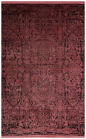 Безворсовый ковёр из вискозы Canary Urban 04 чёрный с красным, 240&times;340 см URB_04_Antrasit_Burgundy фото