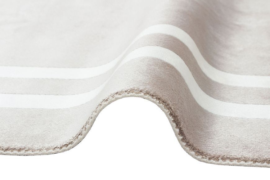 Безворсовий бамбуковий килим Canary Oasis OS 01 бежевий з молочним, 240&times;340 см OS 01 Beige White фото