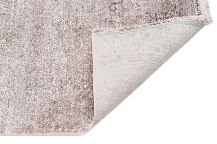 Безворсовый бамбуковый ковёр Canary Lino Dyed LND 01 серый с бежевым, 80&times;150 см LND_01_Beige фото