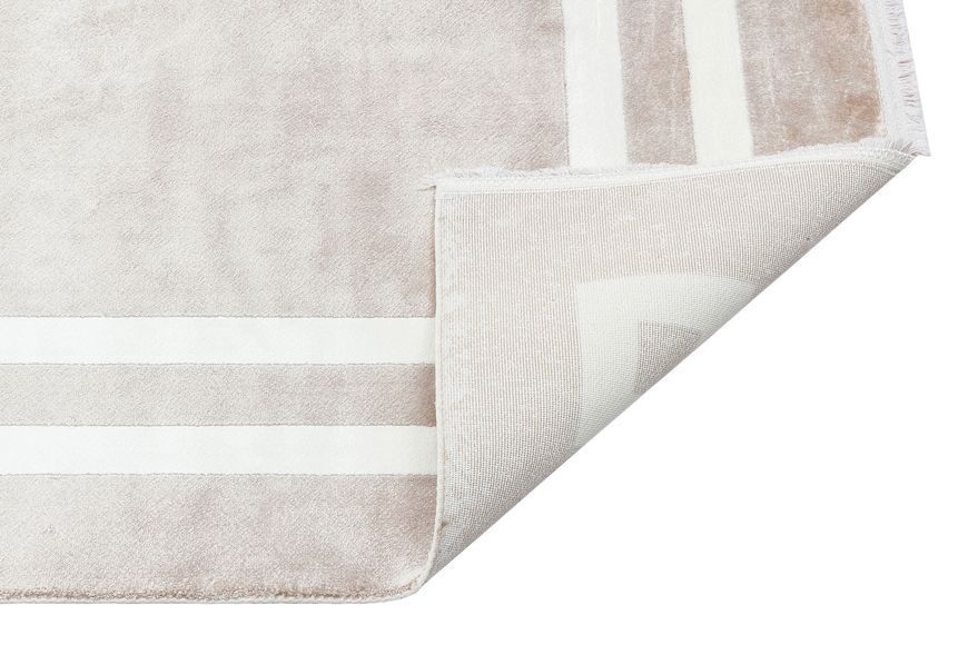 Безворсовий бамбуковий килим Canary Oasis OS 01 бежевий з молочним, 240&times;340 см OS 01 Beige White фото