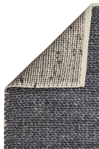 Плетёный шерстяной ковёр Canary Yarn Basketweave антрацитовый, 200&times;300 см Basketweave Antrasit фото