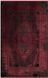 Безворсовый ковёр из вискозы Canary Amber AMB 01 чёрный с красным, 300&times;400 см AMB 01 Antrasit Burgundy фото 1