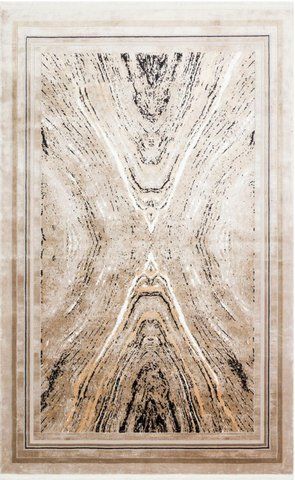 Безворсовый бамбуковый ковёр Canary Oasis OS 04 бежевый с чёрным, 160&times;230 см OS 04 Beige фото