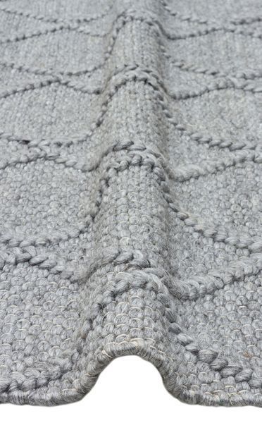 Плетений вовняний килим Canary Yarn Diamond сірий, 200&times;300 см Diamond-Grey фото