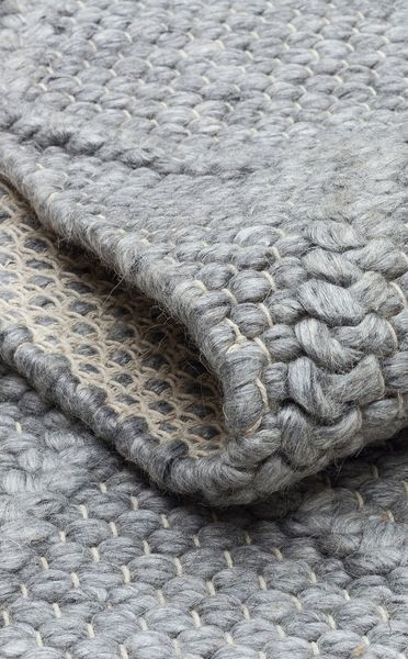 Плетений вовняний килим Canary Yarn Diamond сірий, 200&times;300 см Diamond-Grey фото