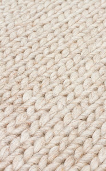 Плетёный шерстяной ковёр Canary Yarn Basketweave бежевый, &Oslash; 250 см Basketweave Beige фото