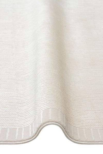 Безворсовый ковёр из вискозы Canary Zen Border молочный, 300&times;400 см CNR-1397 фото