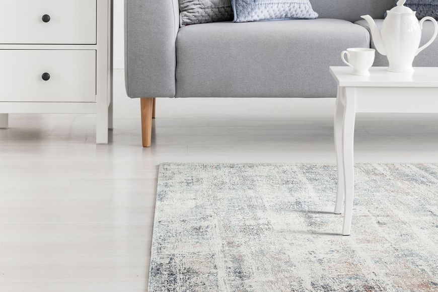 Килим Canary Lino LN 06 Beige Blue 80*150 LN 06 Beige Blue фото