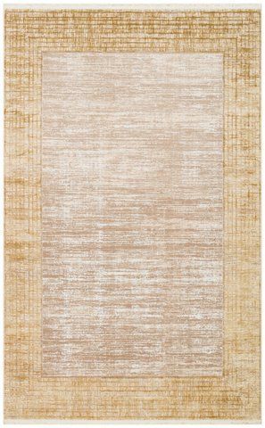 Безворсовий бамбуковий килим Canary Lino Dyed 02 бежевий із золотим, 200&times;290 см LND 02 Beige Gold фото