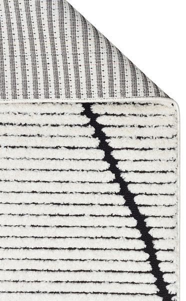 Пушистый ковёр Canary Zenly ZN 07 белый с чёрным, 120&times;180 см ZN 07 White Black фото