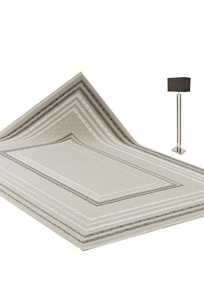 Пухнастий килим Canary Flax 4408 VINEYARD сірий з молочним, 120&times;180 см CNR-1001 фото