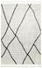 Пушистый ковёр Canary Zenly ZN 07 белый с чёрным, 120&times;180 см ZN 07 White Black фото 1