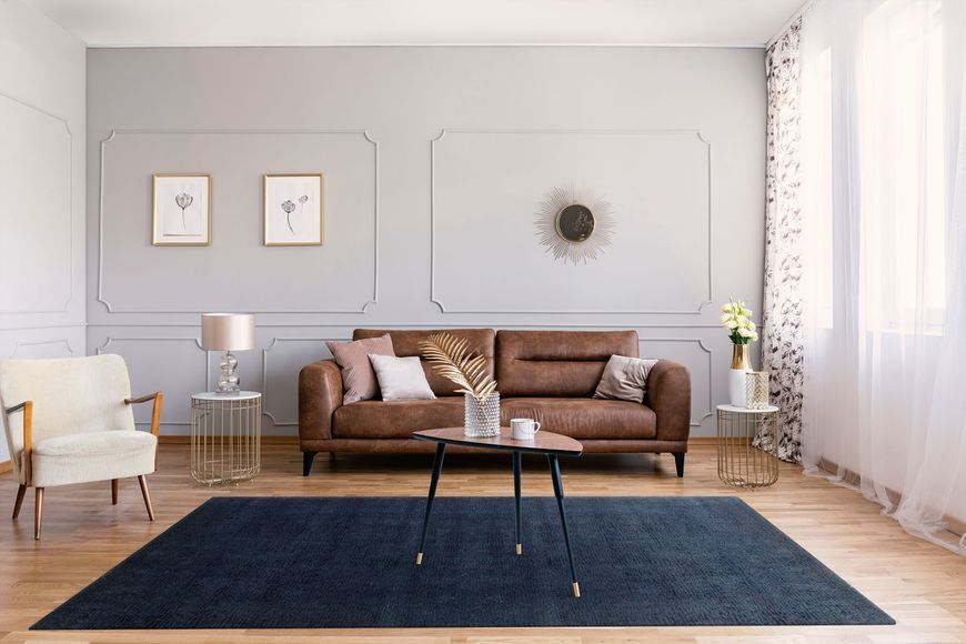 Пухнастий вовняний килим Canary Regal RG 01 синій, 200&times;300 см CNR-1416 фото