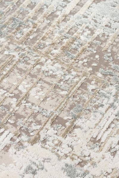 Безворсовый бамбуковый ковёр Canary Lino 36 серый с бежевым, 200&times;290 см CNR-1864 фото