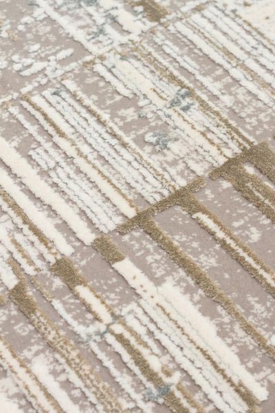 Безворсовый бамбуковый ковёр Canary Lino 36 серый с бежевым, 200&times;290 см CNR-1864 фото