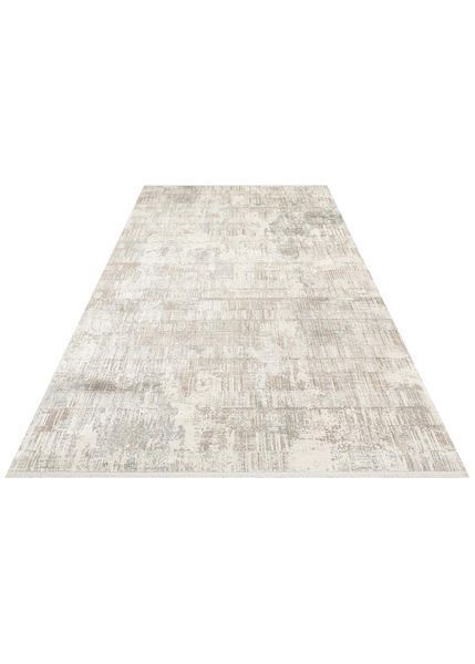 Безворсовый бамбуковый ковёр Canary Lino 36 серый с бежевым, 200&times;290 см CNR-1864 фото