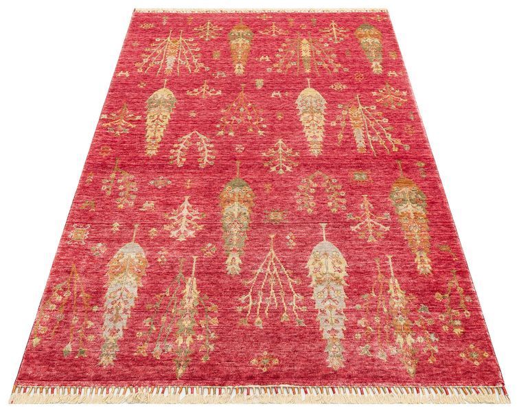 Безворсовий бамбуковий килим Canary Nest NT 08 червоний, 200&times;300 см NT 08 Red Autumn фото