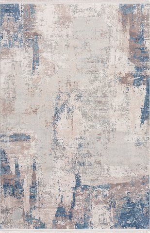 Безворсовий килим з віскози Canary Touch 1092 сірий із синім, 240&times;340 см CNR-1105 фото
