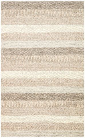 Плетёный шерстяной ковёр Canary Yarn Langdon бежевый с молочным, 200&times;300 см Langdon-Natural фото