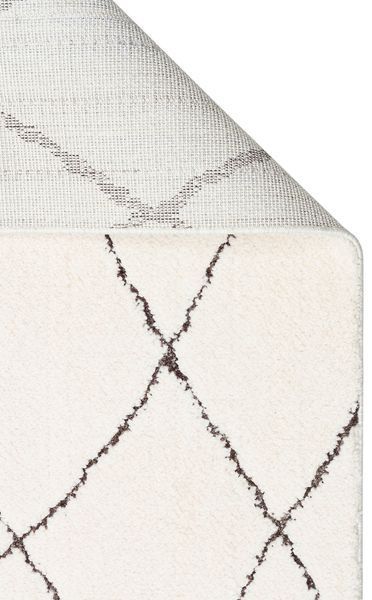 Пушистый ковёр Canary Dense DNS 01 серый с молочным, 80&times;150 см DNS 01 White Black фото