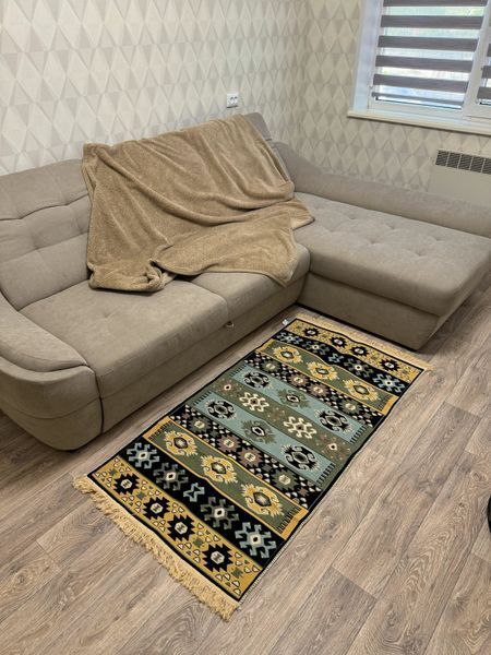 Килим бавовняний двосторонній Canary AR 017 зелений, 60&times;90 см AR017G фото
