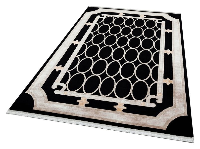 Безворсовый бамбуковый ковёр Canary Oasis OS 06 чёрный, 240&times;340 см OS 06 Black фото