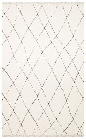 Скандинавський килим Canary Dense DNS 01 сірий з молочним, 120&times;180 см DNS 01 White Black фото