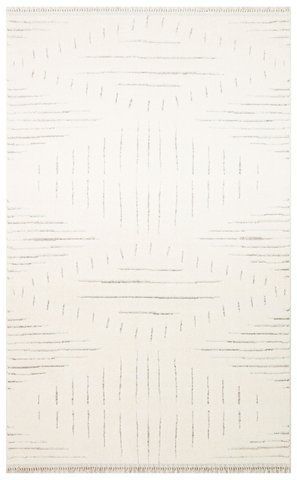 Пушистый ковёр Canary Dense DNS 02 синий с молочным, 80&times;150 см DNS 02 White Black фото