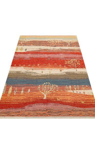 Безворсовый хлопковый ковёр Canary Reed 12 красный, 160&times;230 см CNR-1722 фото