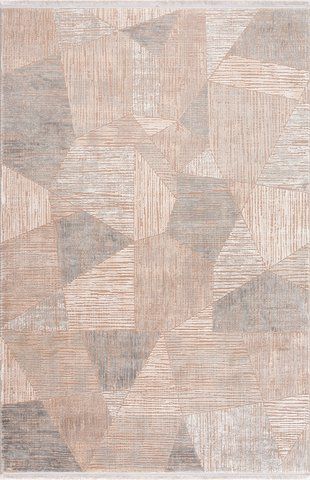 Безворсовый ковёр из вискозы Canary Touch 1234 серый с бежевым, 80&times;150 см CNR-1161 фото