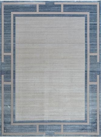 Безворсовый бамбуковый ковёр Canary Slate Crocus серый с синим, 200&times;300 см CNR-1311 фото