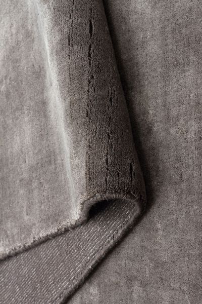 Однотонный льняной ковёр Canary Veil антрацитовый, 300&times;400 см CNR-1474 фото