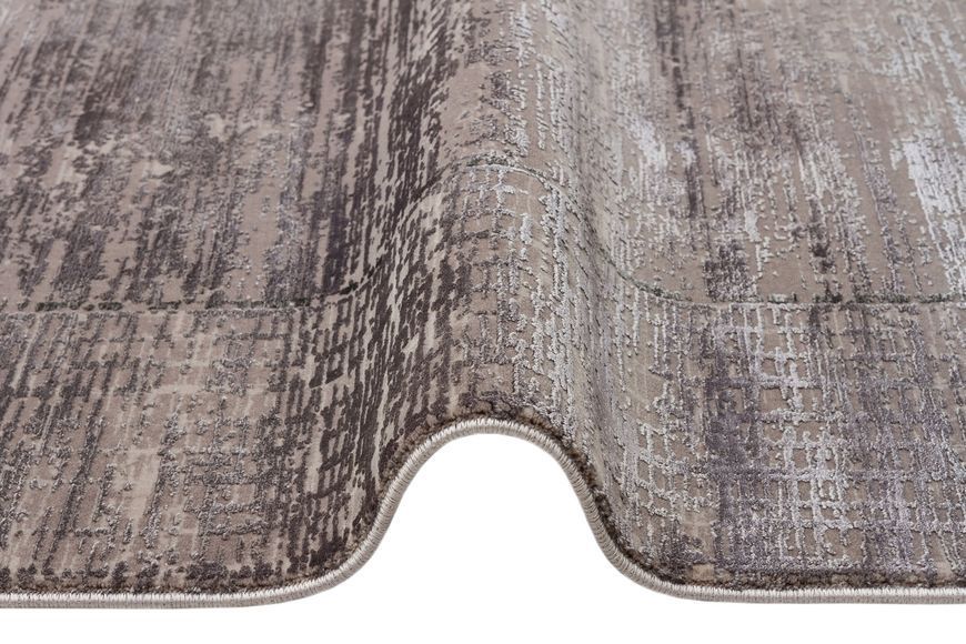 Безворсовый бамбуковый ковёр Canary Lino Dyed 02 серый с антрацитовым, 300&times;400 см LND 02 D.Grey фото