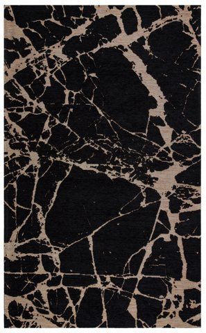 Безворсовый ковёр Canary Solar SLR 21 чёрный с золотым, 80&times;150 см SLR-21-Black-Gold-XW фото