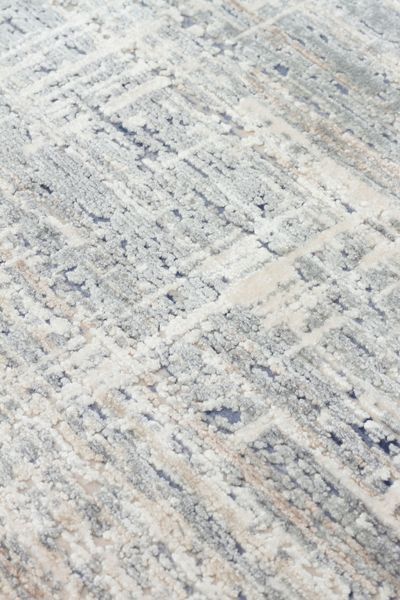 Безворсовий килим з віскози Canary Zen сірий із синім, 160&times;230 см CNR-1374 фото