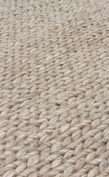 Плетений вовняний килим Canary Yarn Basketweave коричневий, 130&times;190 см Basketweave Brown фото