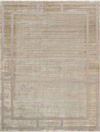 Безворсовый бамбуковый ковёр Canary Slate Lilas серый с бежевым, 200&times;300 см CNR-1315 фото