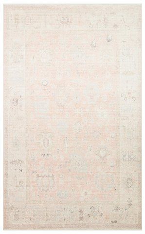 Безворсовий килим Canary Belle BL 01 Pastel бежевий з рожевим, 80&times;150 см BL 01 Pastel фото