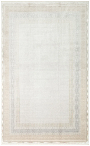 Безворсовый бамбуковый ковёр Canary Frame 07 серый с бежевым, 300&times;400 см FRM 07 Cream Gold фото