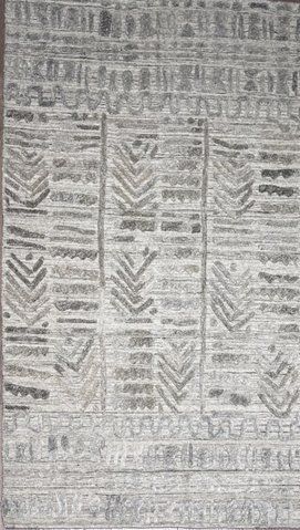 Безворсовий килим з віскози Canary Abstract ZR-253 сірий з бежевим, 90&times;150 см ZR-253 Beige фото