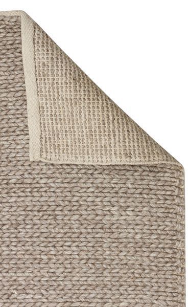 Плетёный шерстяной ковёр Canary Yarn Basketweave коричневый, &Oslash; 250 см Basketweave Brown фото